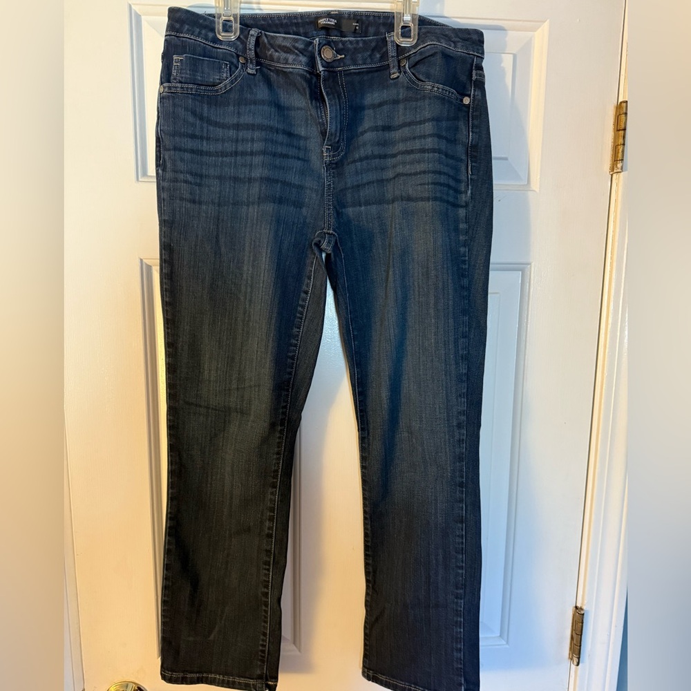 Simply Vera Vera Wang Dark Blue Straight Leg Jeans capris